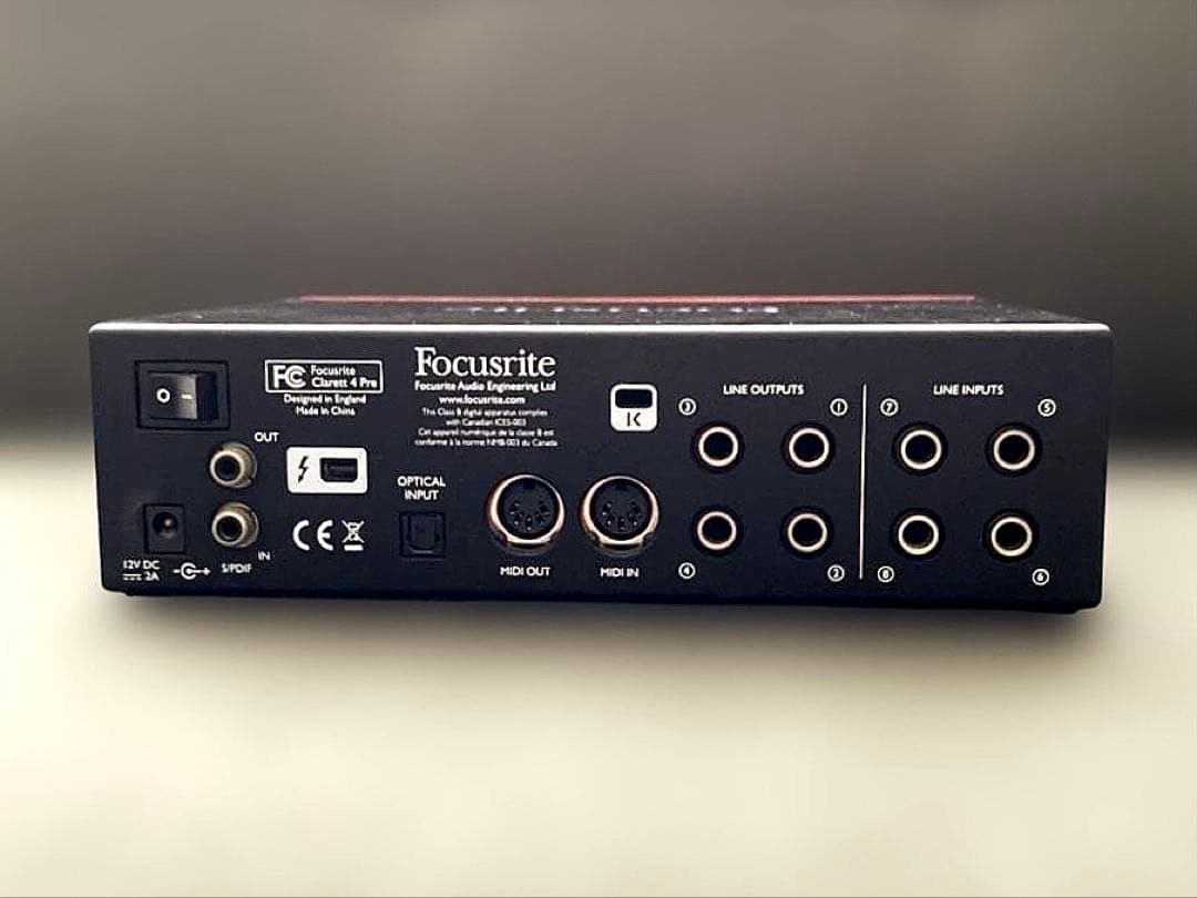 Focusrite Clarett 4 Pre 【訳あり、ジャンク扱い】