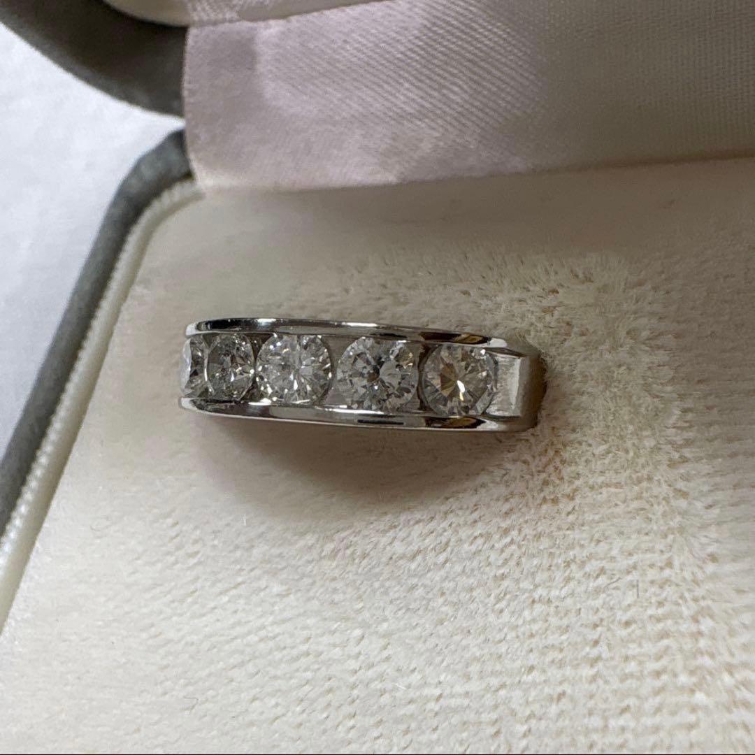 【新品仕上げ済】 Pt900 1.03ct 天然ダイアモンド 5.7g 指輪