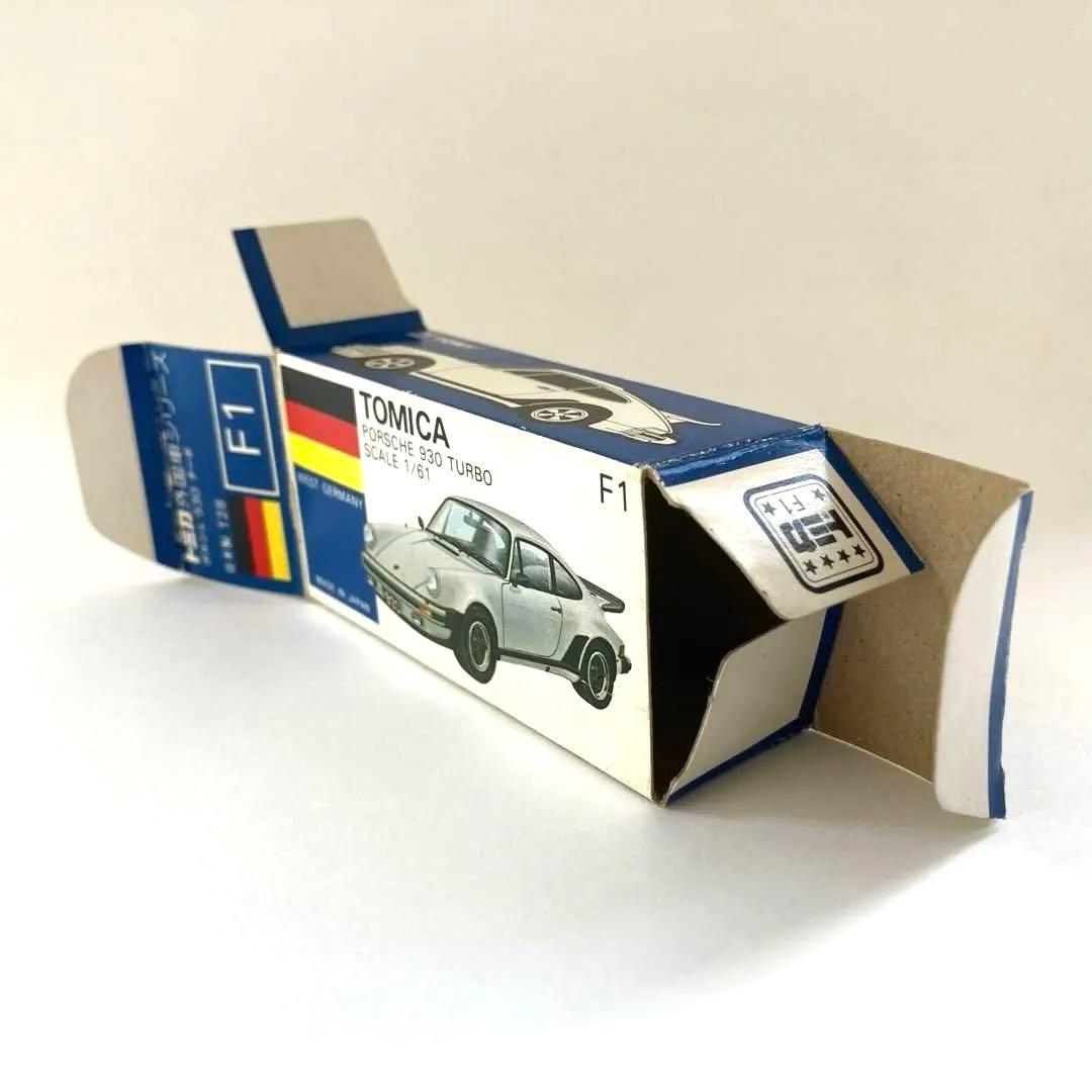 トミカ F1-2-2 ポルシェ930ターボ 日本製 青箱 イエロー 希少 美品