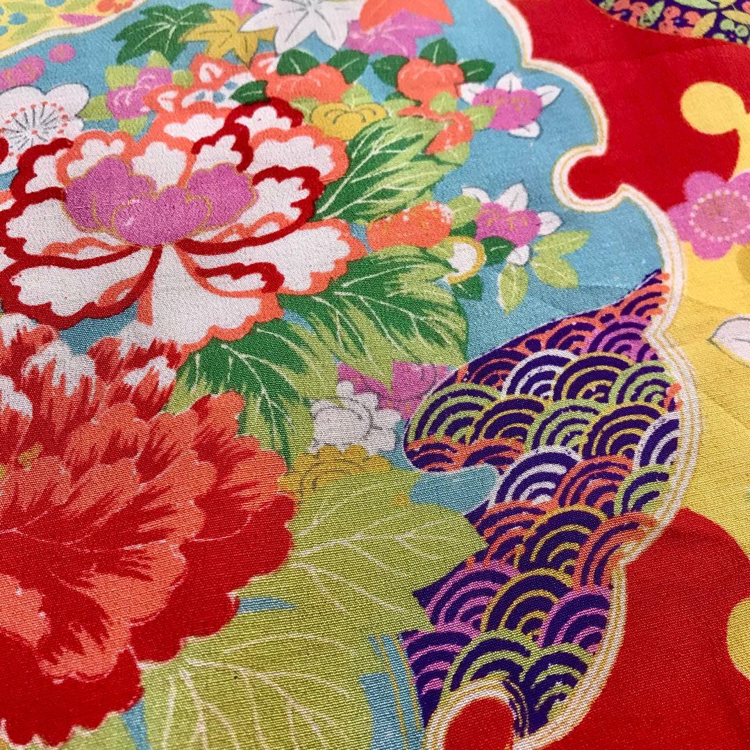 正絹 アンティーク着物 女の子 七五三 ◇雪輪 まり 橘 古典柄