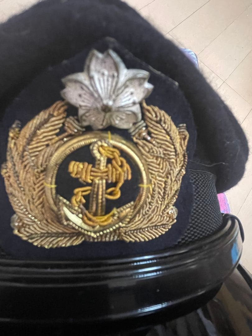 帝国海軍制帽　准士官以上　第二次世界大戦　日本軍　サイズ57cm