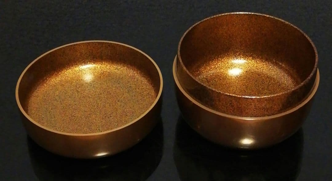 一光作　金地　鶴　平蒔絵　棗　共箱　仕服付　茶道具