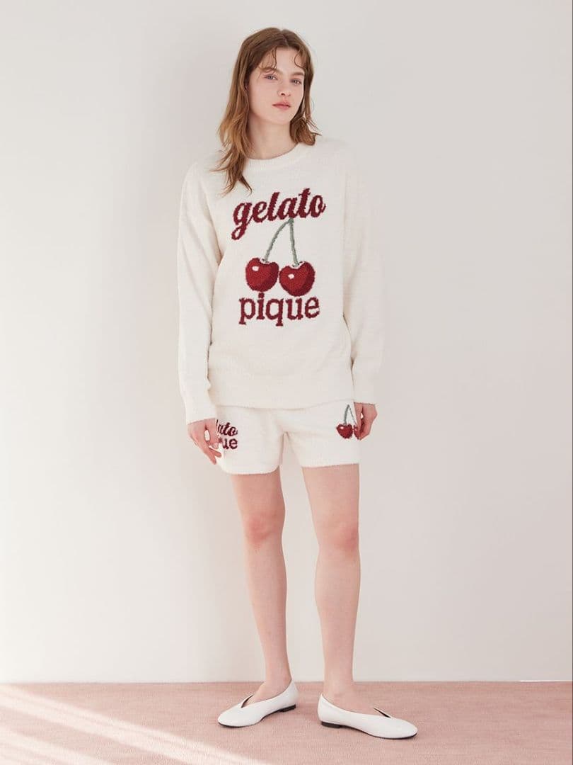 最終値下げ べビモコチェリージャガードプルオーバー&ショートパンツセット