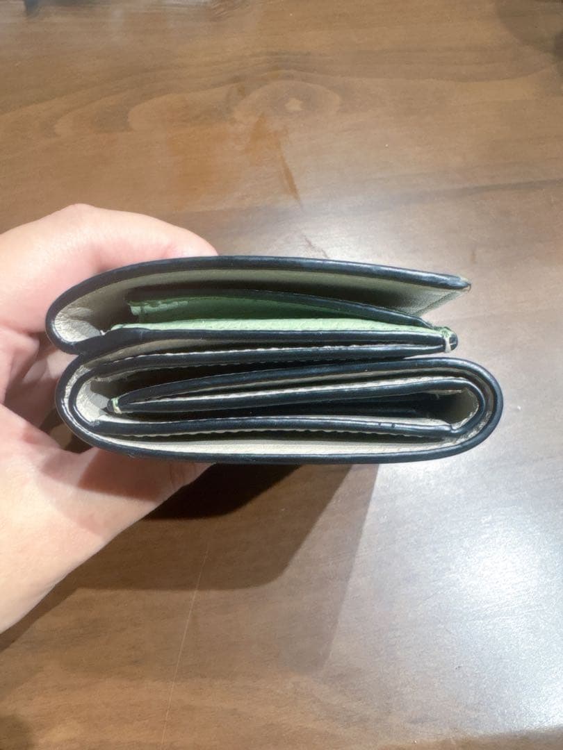 【shiroさん専用】LOEWE グリーン 三つ折り財布