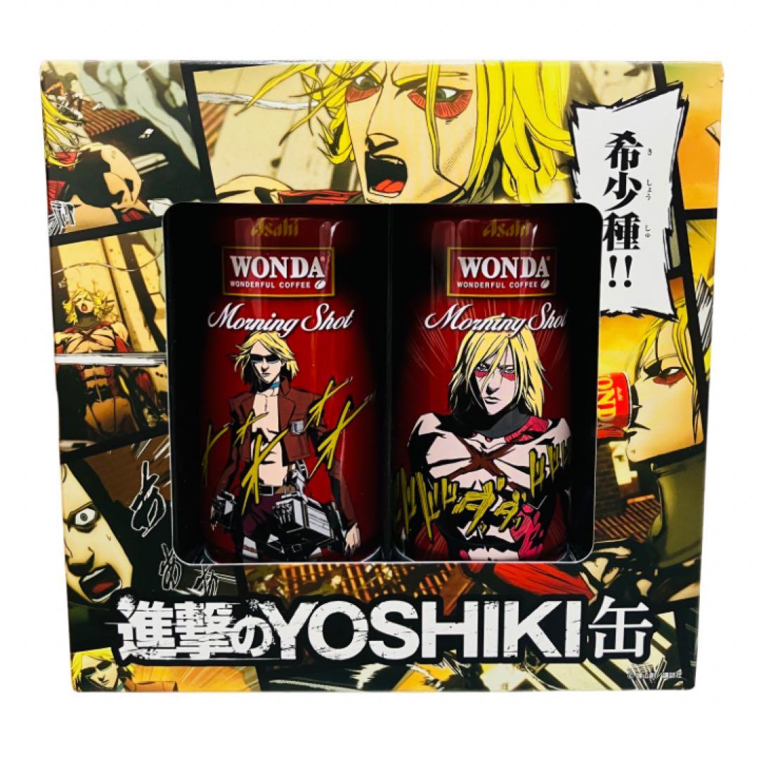 非売品　進撃のYOSHIKI缶 WONDA × X JAPAN × 進撃の巨人