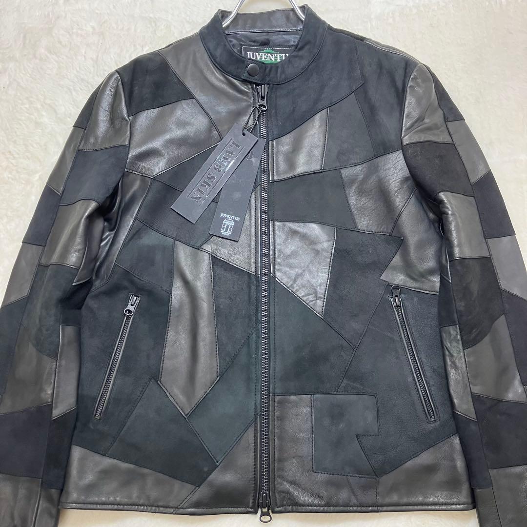 未使用品 Juventus (リューグーレザーズ)パッチワーク レザージャケット