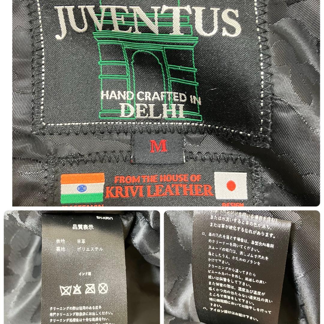 未使用品 Juventus (リューグーレザーズ)パッチワーク レザージャケット