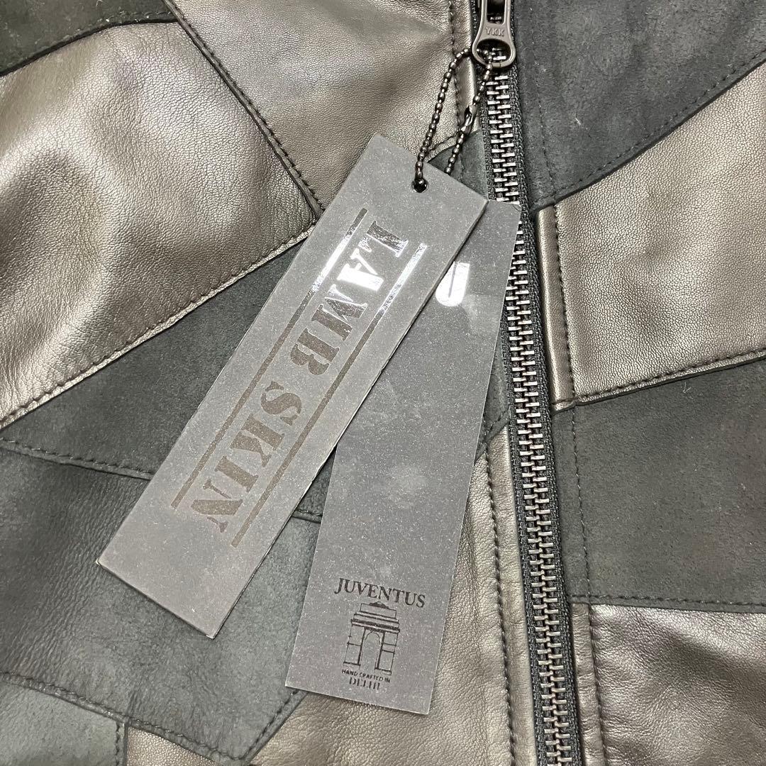 未使用品 Juventus (リューグーレザーズ)パッチワーク レザージャケット