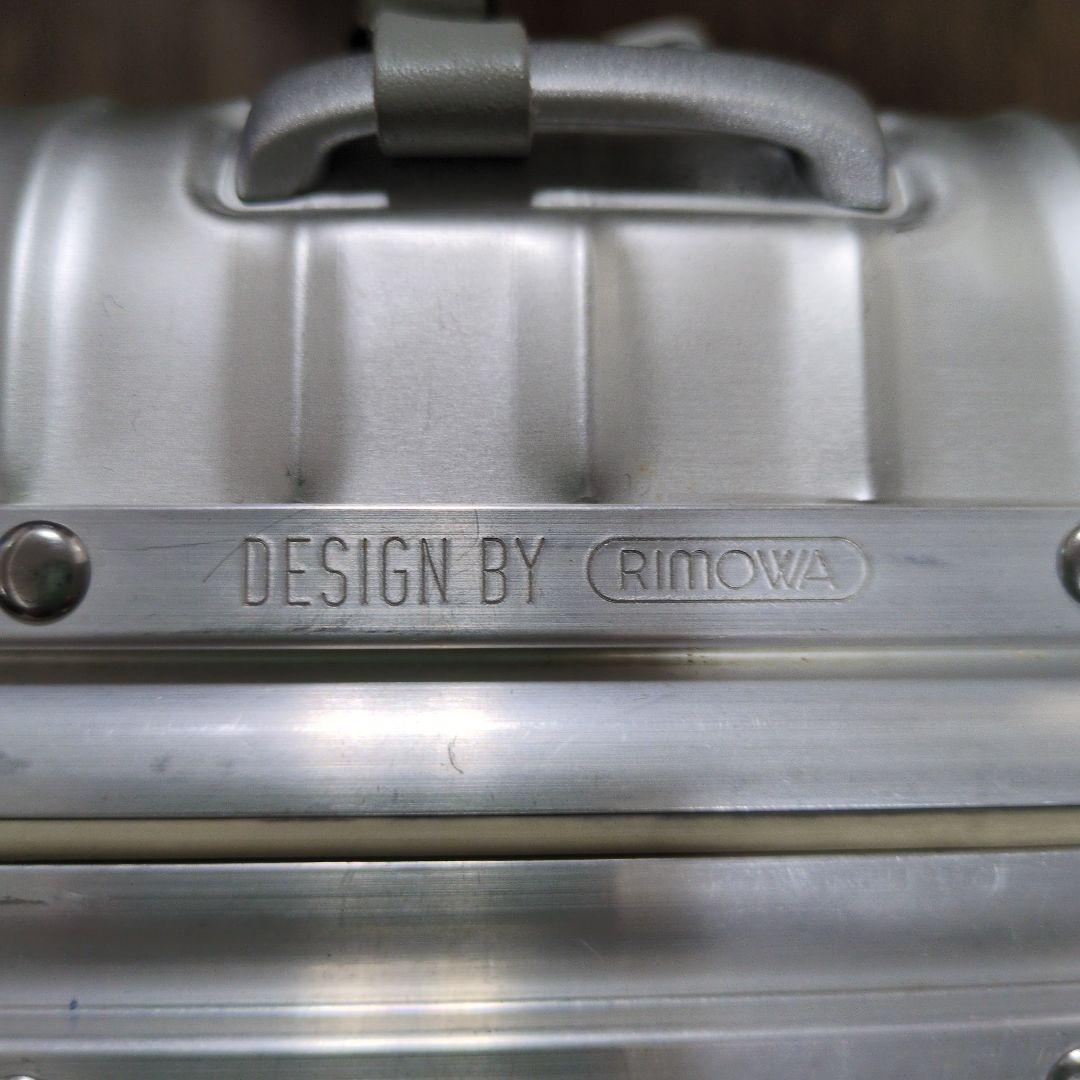 リモアキャリーケース　青ロゴ32L　シルバー アルミニウム