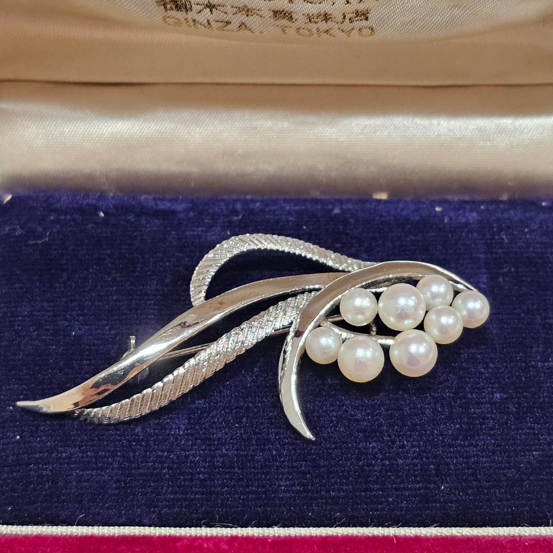 1735 ミキモトパールブローチSV925スターリングシルバー