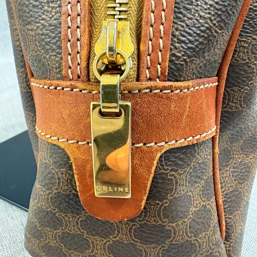 CELINE セリーヌ マカダム ハンドバッグ トリオンフ PVC ヴィンテージ