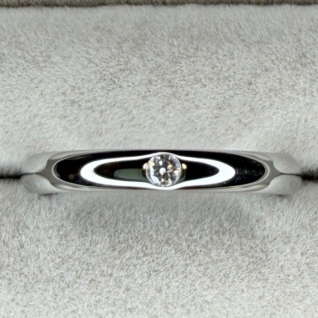 ハリーウィンストン　ダイヤモンド　プラチナ　リング　17.5号