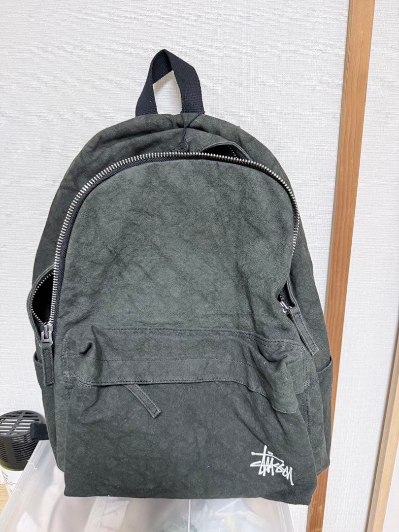 猫*様 新品未使用StussyCANVAS BACKPACK WASHED Bl