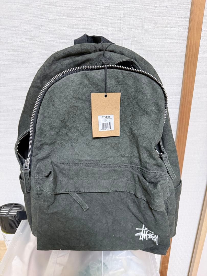 猫*様 新品未使用StussyCANVAS BACKPACK WASHED Bl