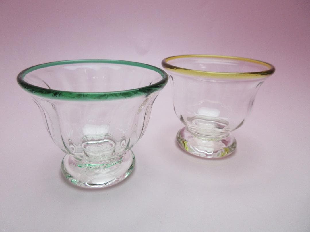 舩木倭帆 Shizu ガラス 盃 ２客セット 61228