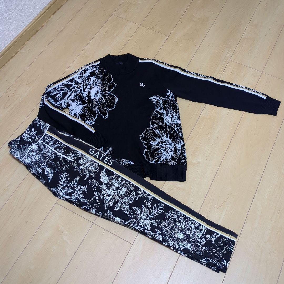 ★美品★PEARLYGATES 　原英莉花モデル花柄　セットアップ　サイズ0