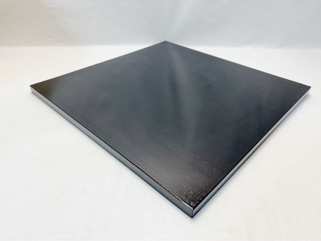 未使用 茶道具 木製柿合塗り 大板 敷板 42.5cm×42.5cm茶道 置板