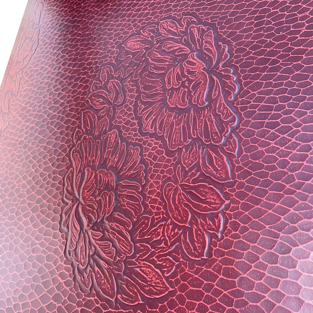 鎌倉彫り　座卓　テーブル　彫刻 家具、骨董　レトロ　古民家　ヴィンテージ