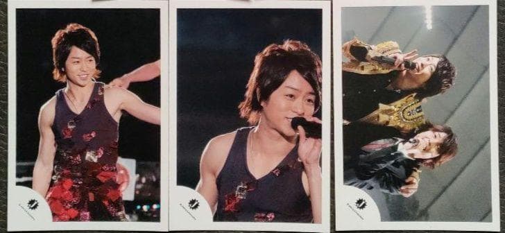 櫻井翔 嵐 ARASHI 公式写真 Jロゴ ソロ 混合 3枚