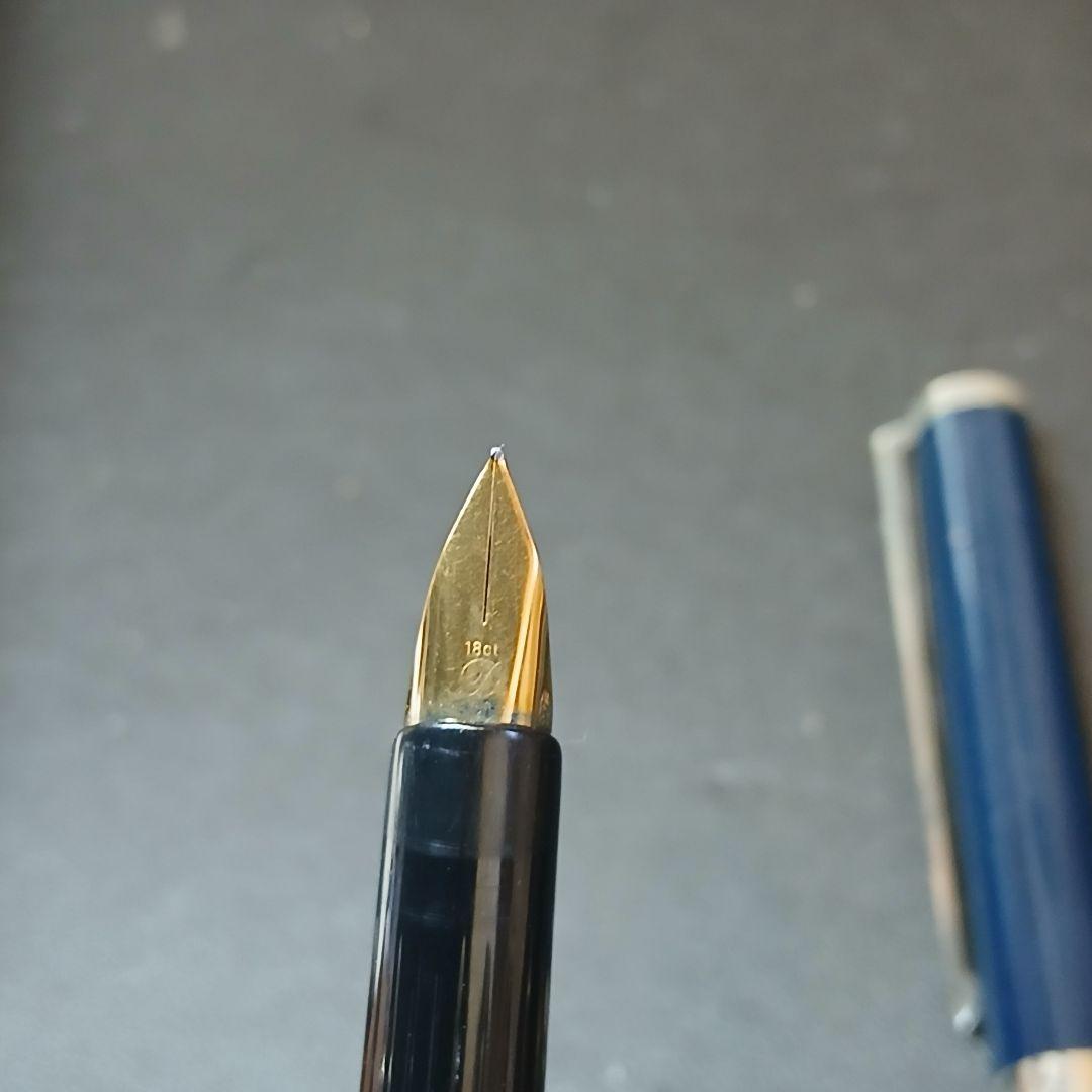 ヴィンテージ　S.T デュポン　万年筆　ペン先18ct 都彰