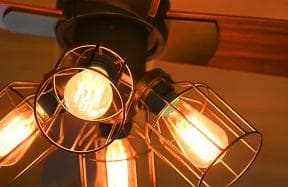 シーリングファン 4灯 クワドロ ジャヴァロエルフ リモコン付き LED