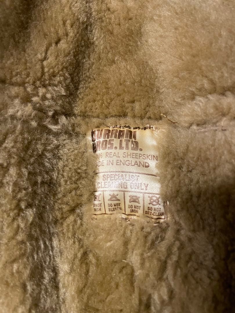 シープスキン　ランチコート　英国製