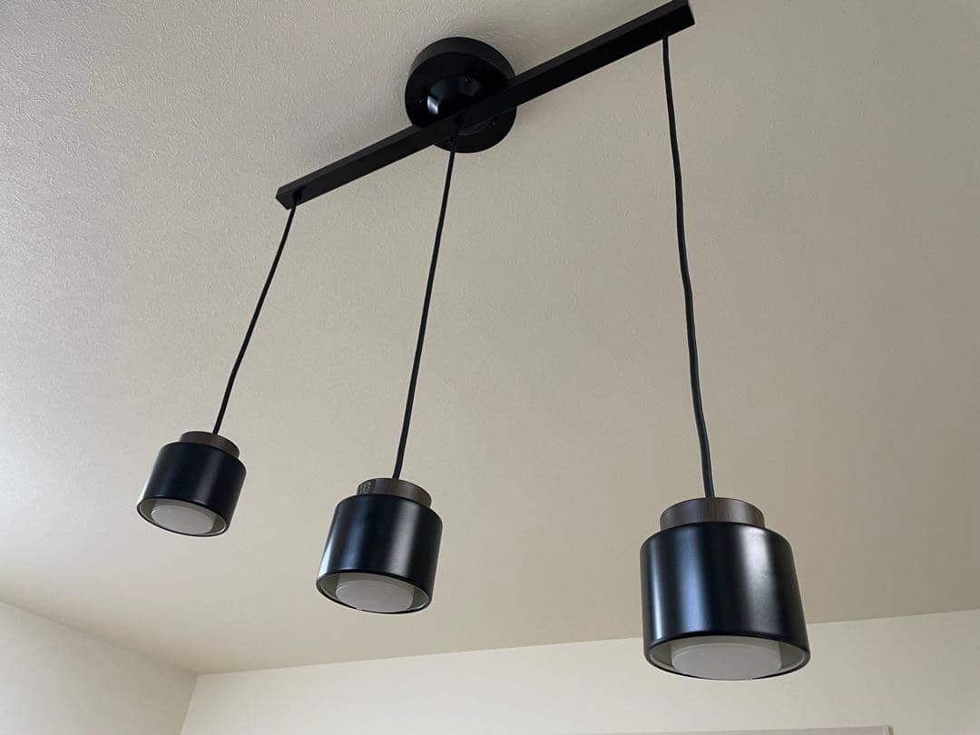 【美品】大光電気 DAIKO LEDブラック 3灯ペンダントライト(送料込み)