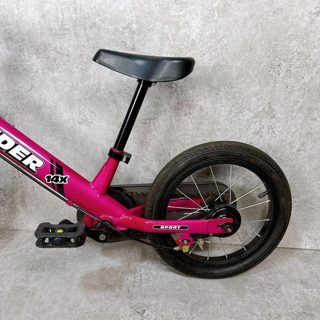動作良好♪ STRIDER キッズバイク フューシャピンク ストライダー14X