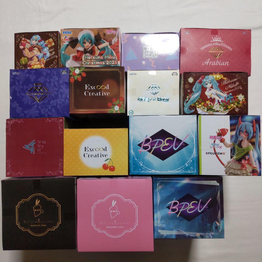 初音ミク 巡音ルカ ボーカロイド プライズ景品 フィギュア 15体セット