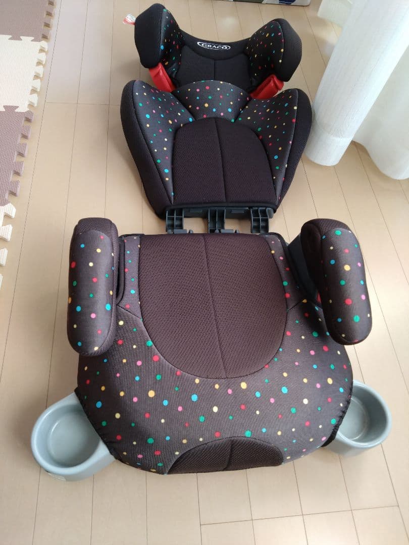 GRACO ジュニアプラスDX 茶色/多色ドット