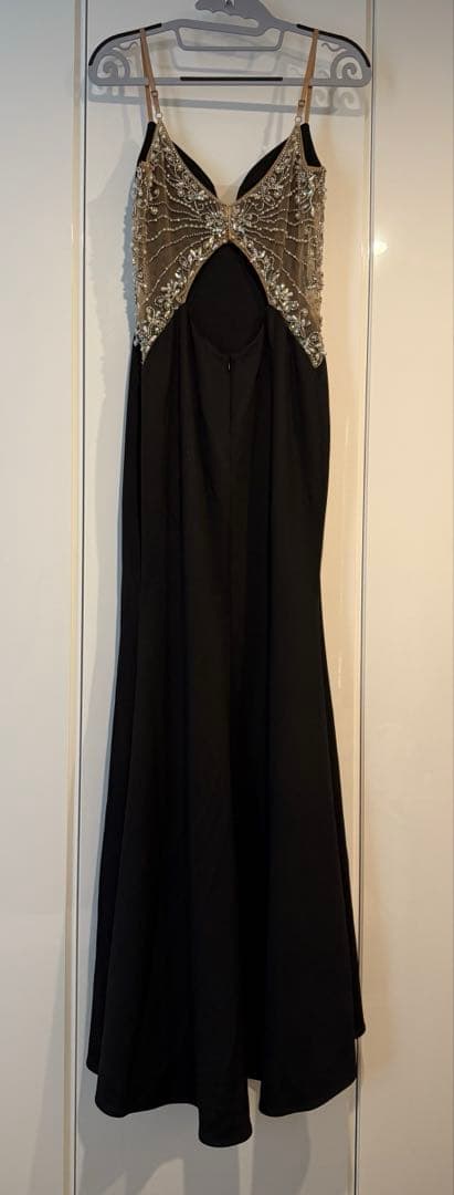 AngelR/バックチェーン /ロングドレス /パールビジュー/タイト/ドレス