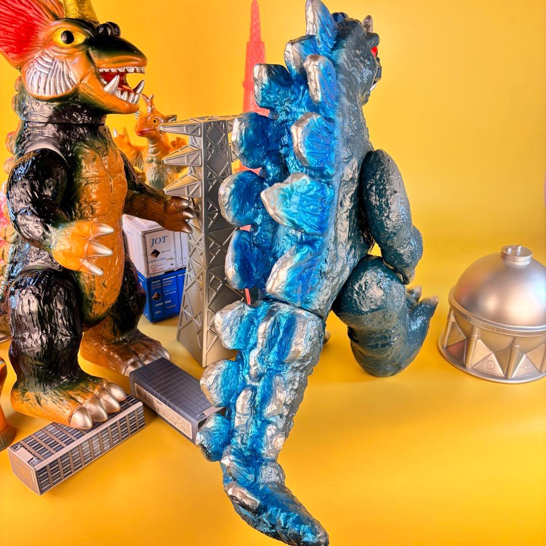 マルサン 450シリーズ キングゴドラス・ドラギラス パチ怪獣ソフビ