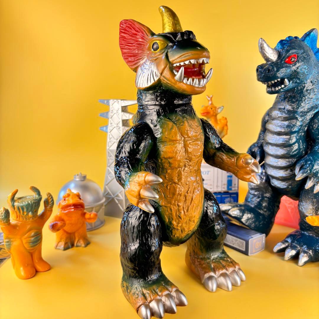 マルサン 450シリーズ キングゴドラス・ドラギラス パチ怪獣ソフビ