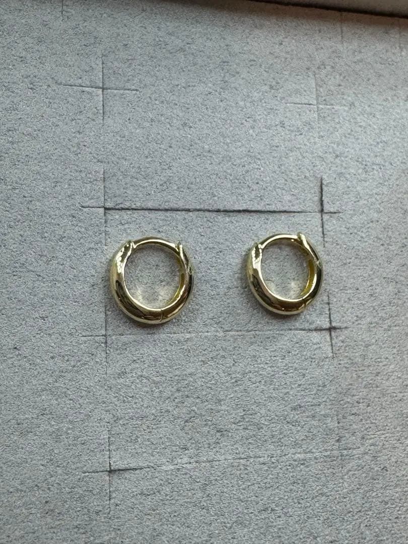 ete ピアス K18YG フープ ピアス レディース