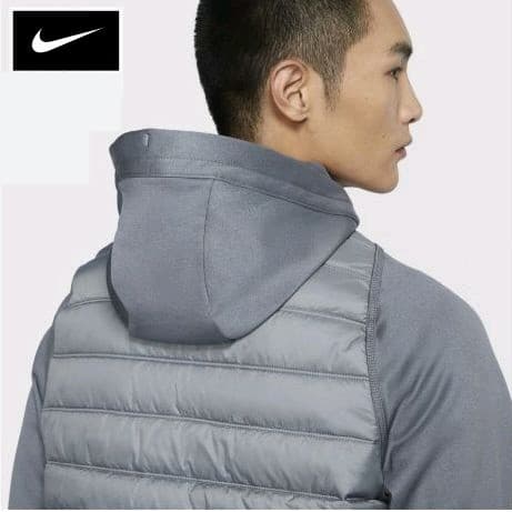 NIKE　ナイキ　サーマ　トレーニングジャケット　フルジップパーカー　グレー