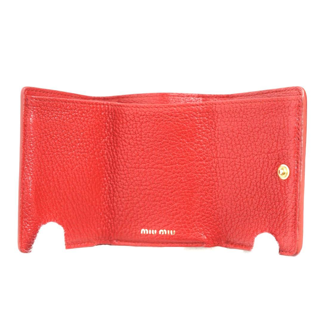✨新品未使用✨　miumiu ミニ財布　マドラス　レター　ペーパーミニ　ハート