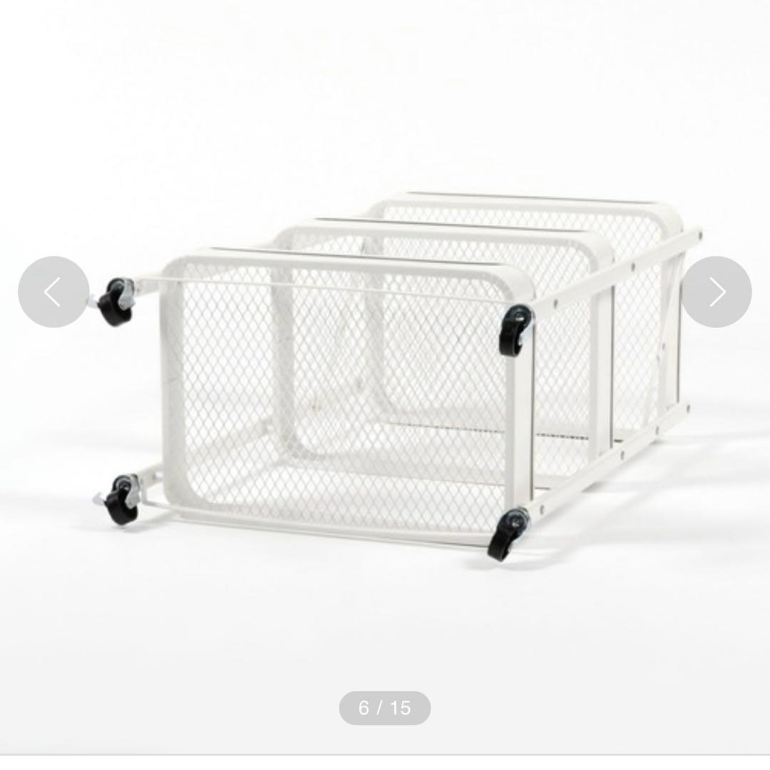 niko and... 折り畳み3段ワゴン ホワイト