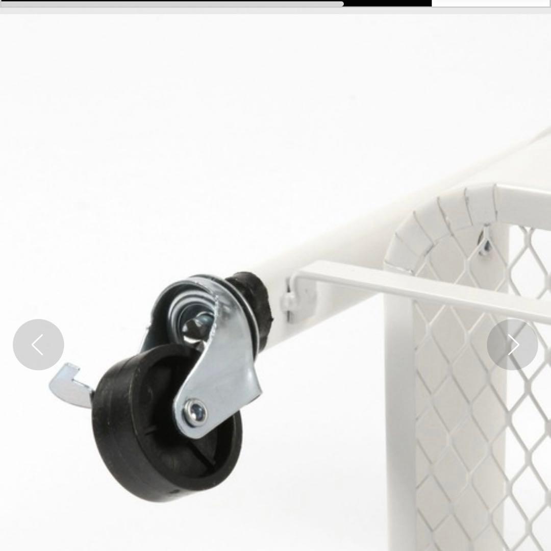 niko and... 折り畳み3段ワゴン ホワイト