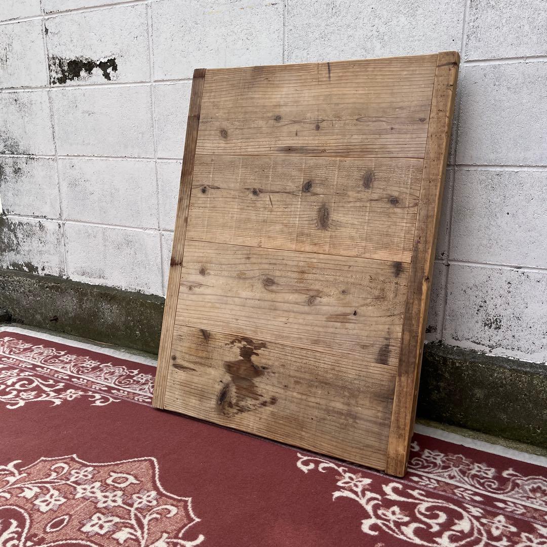 古家具 木製無垢材◾️古材天板 折り畳みテーブル コーヒーテーブル サイドテーブル