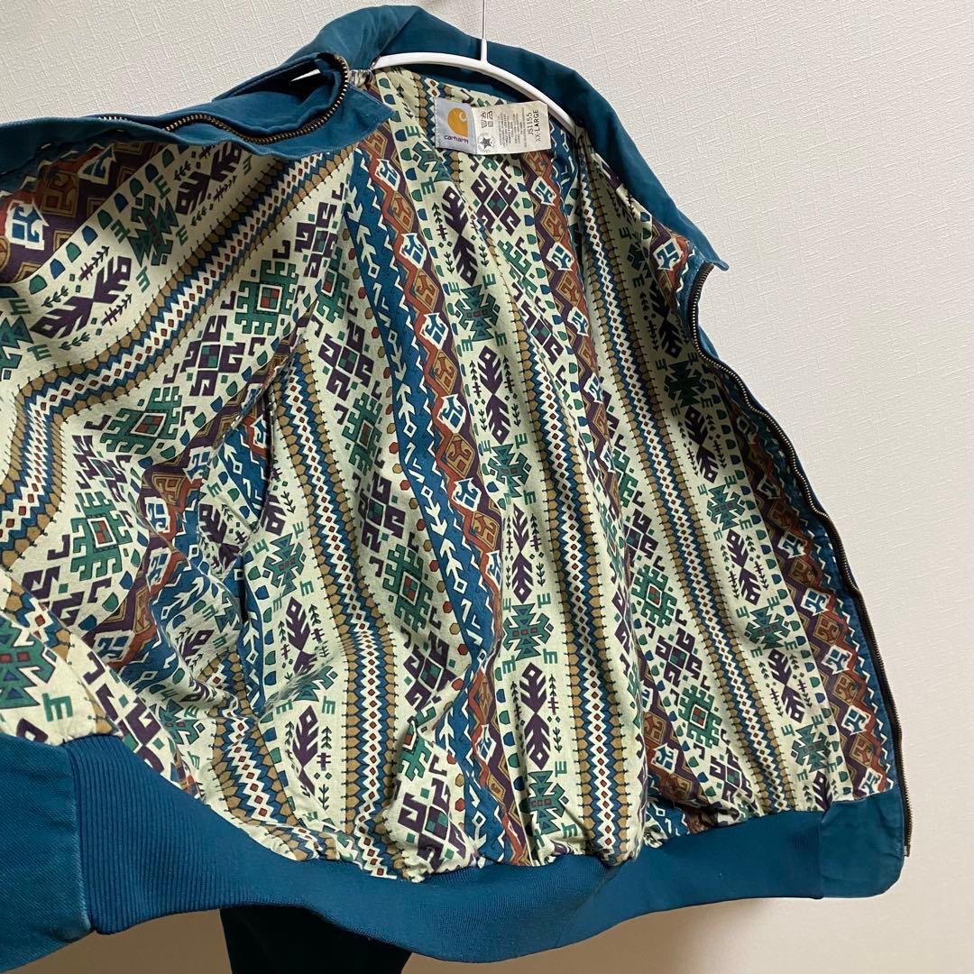 激レアサウスウエスト　カーハート　サンタフェジャケット ティールブルー USA製