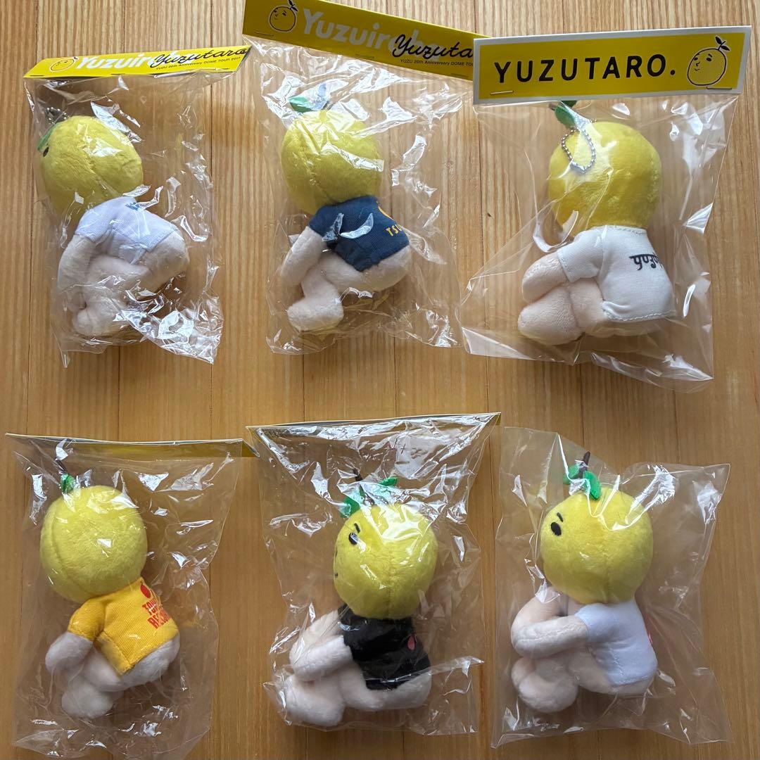 【新品未開封】ゆず太郎 コラボ キーホルダー 5点+yuzutownゆず太郎