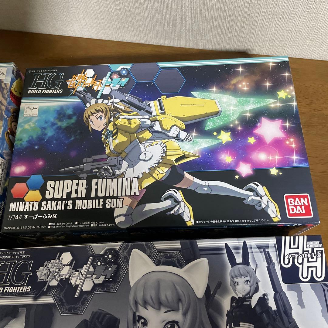ガンダムビルドファイターズ　ふみな・ギャン子　HGガンプラまとめ売り　激レア美品
