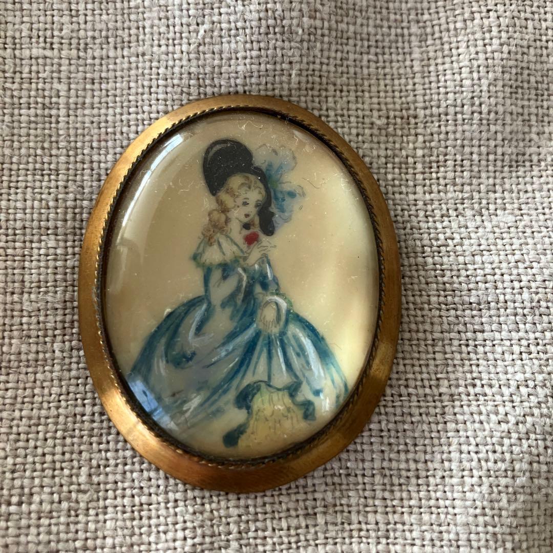 イギリス　アンティーク　ヴィンテージ ブローチ　TLM