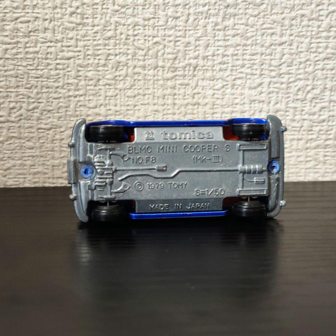 TOMICA　トミカ　ミニクーパー　青/白　輸出カラー　箱付き