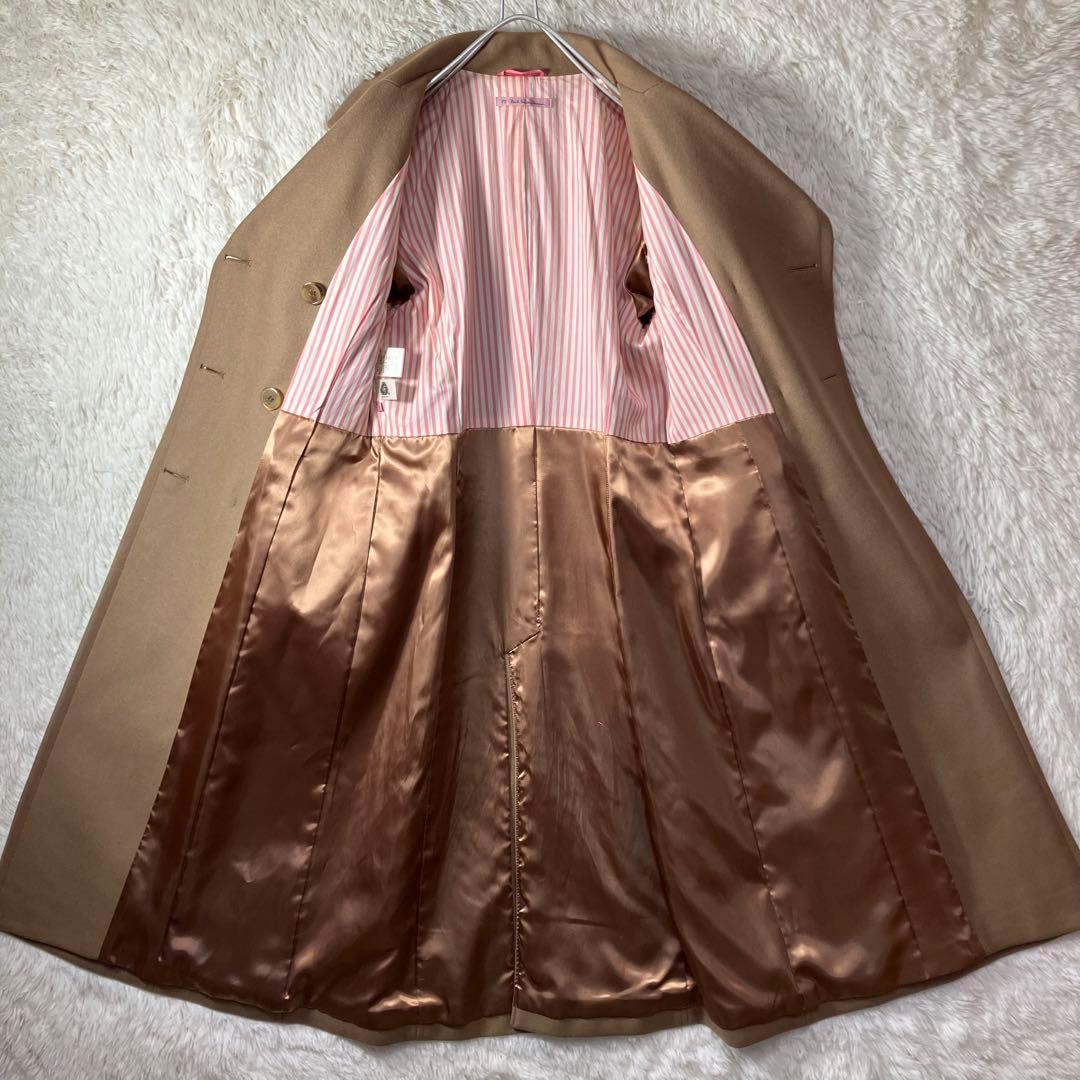 美品 ポールスミス ダブルブレスト チェスターコート ロング丈 ウール 40 L