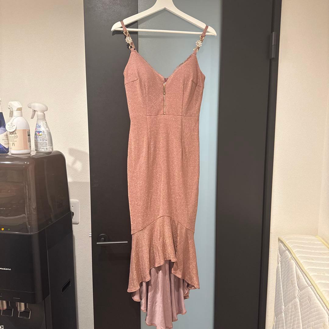 【Andy GLAMOROUS】ラメ ピンク キャバドレス