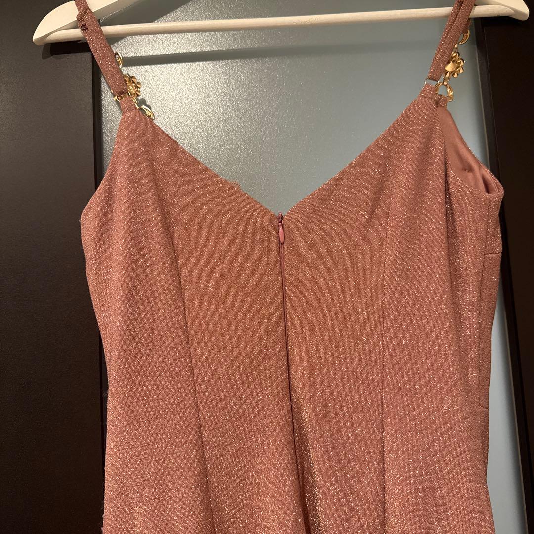 【Andy GLAMOROUS】ラメ ピンク キャバドレス