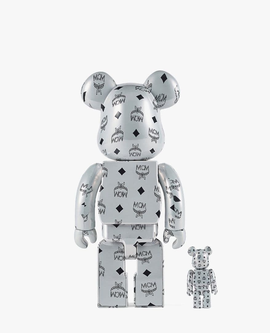 その他 MEDICOMTOY BE@RBRICK MCM WHITE CHROME