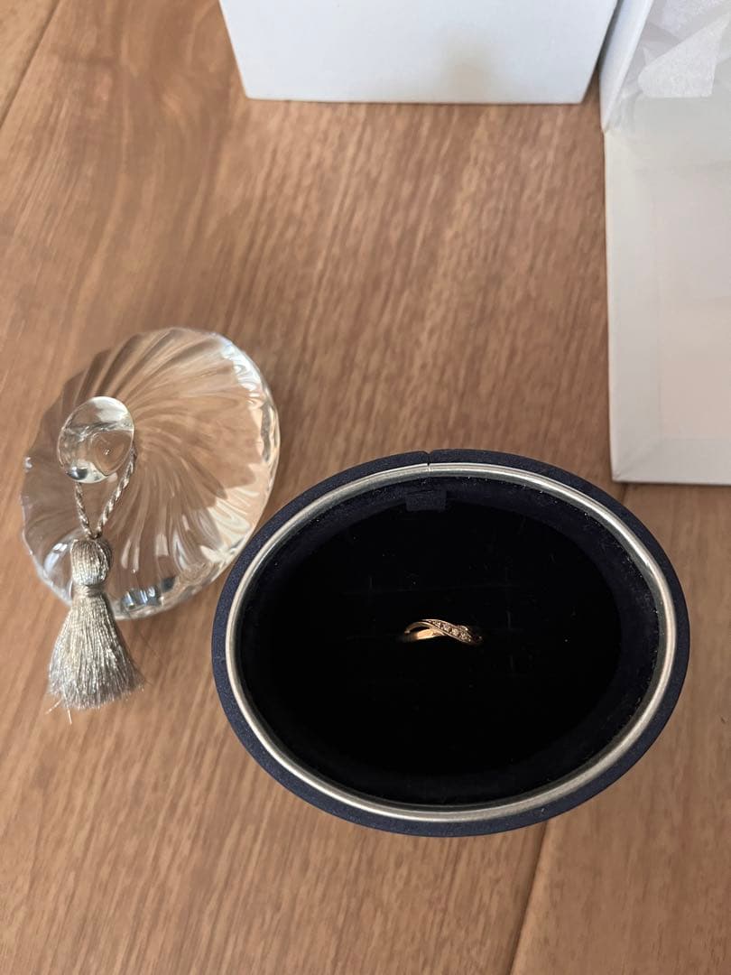 4℃ 18K ピンクゴールド ピンキーリング