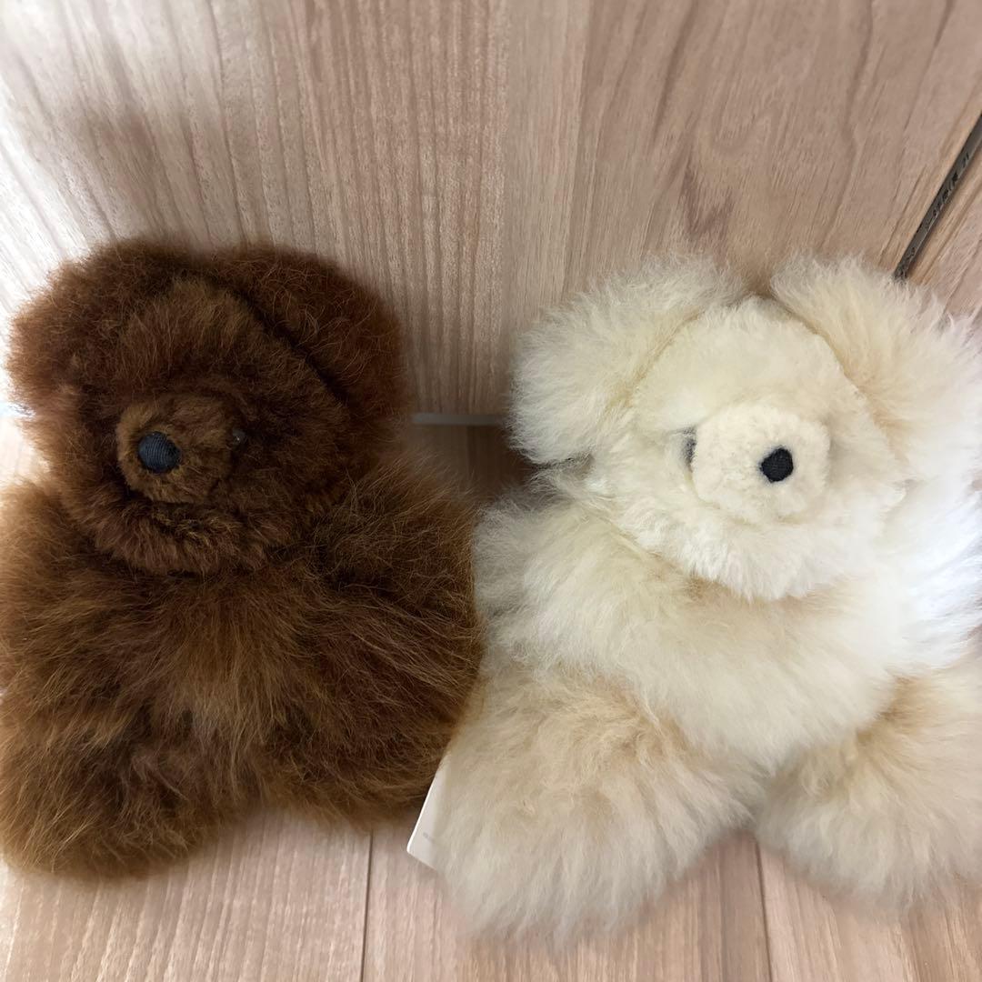 m*u様 alpaka アルパカベア　テディベア　くま　ぬいぐるみ　2体セット